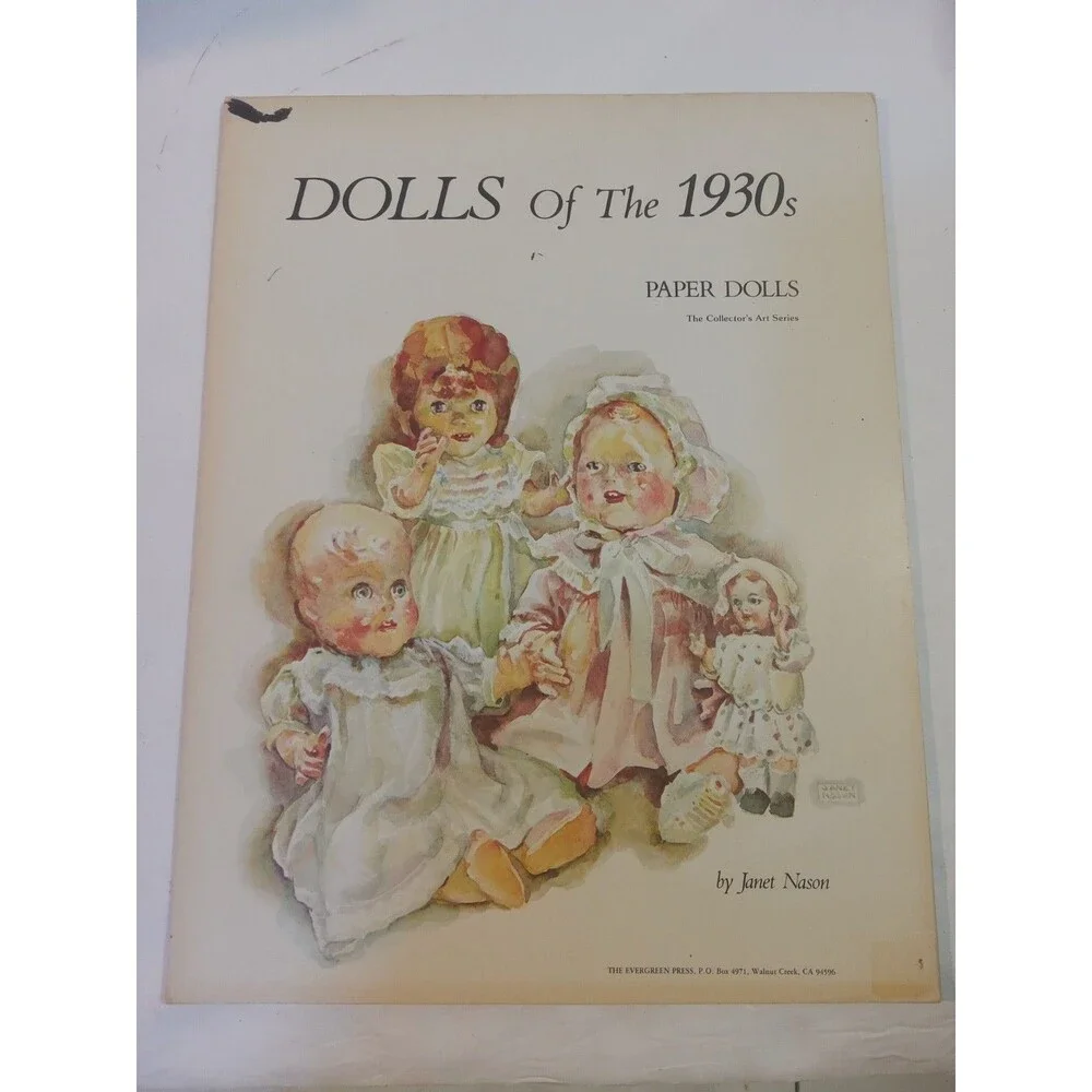 Vintage Old Fashioned Cut Out  Paper Dolls Book